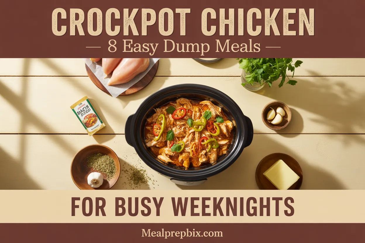 Crockpot Chicken 8 Easy Dump Meals for Busy Weeknights