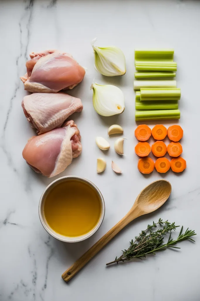 Dump and go slow cooker meal prep ingredients laid out for a week of easy crockpot dinners