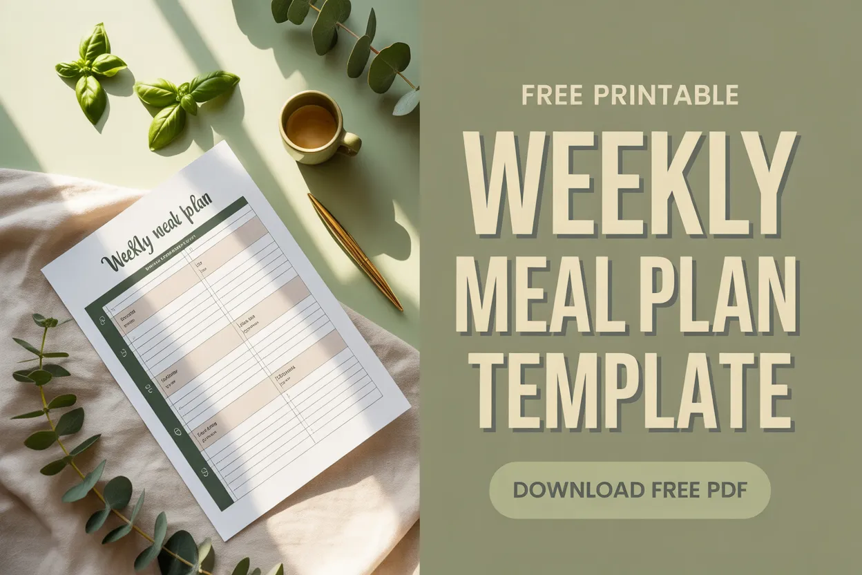 Free Printable Weekly Meal Plan Template (Save Hours, Money & Your Sanity)