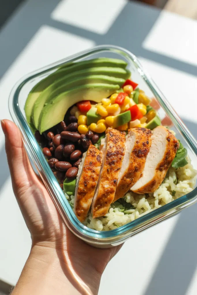  Gluten free chicken burrito bowl meal prep for the week