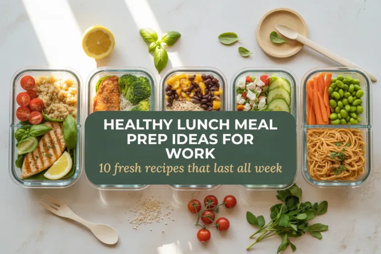 Healthy Lunch Meal Prep Ideas for Work (That Actually Stay Fresh All Week)