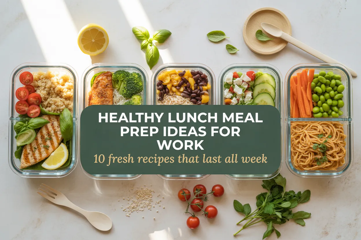 Healthy Lunch Meal Prep Ideas for Work (That Actually Stay Fresh All Week)