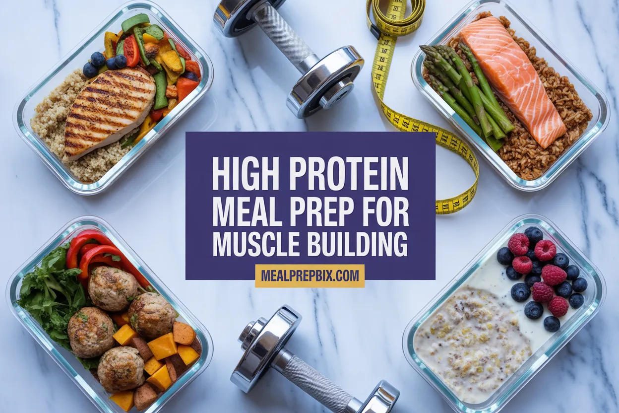 High Protein Meal Prep for Muscle Building