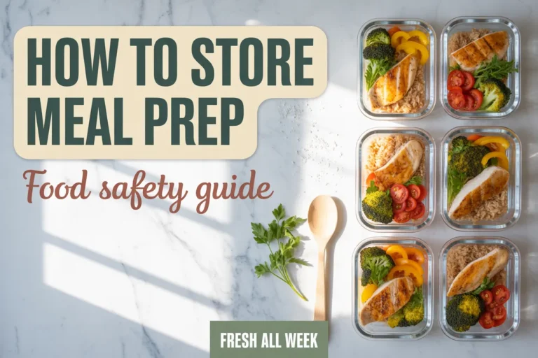 How to Store Meal Prep Food Safety Guide (That Actually Keeps Meals Fresh)