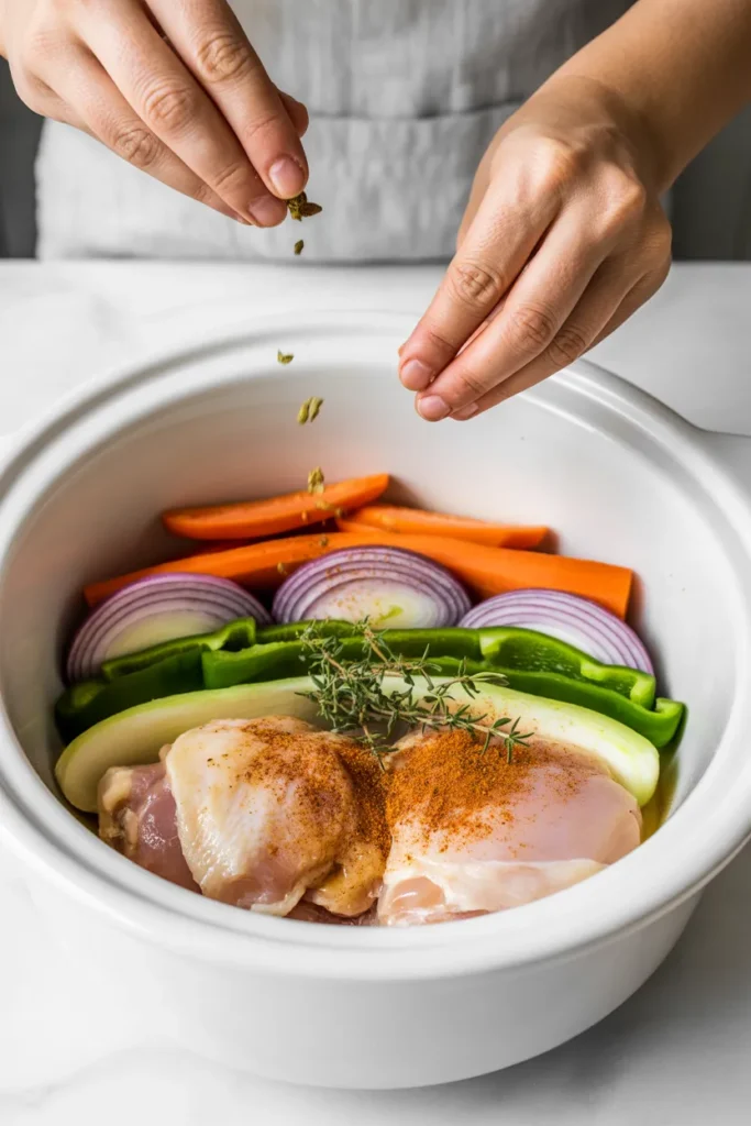 How to layer ingredients for dump and go slow cooker meals — one pot cooking tips for beginners