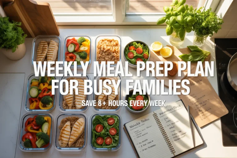 Weekly Meal Prep Plan for Busy Families Save 8+ Hours and Eat Healthier Every Week