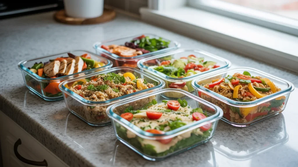  organized grab-and-go meal prep containers for the week